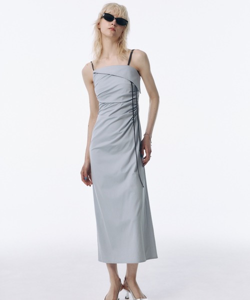 ASYMMETRY JERJEY DRESS/アシンメトリージャージドレス