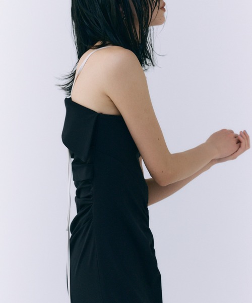 ASYMMETRY JERJEY DRESS/アシンメトリージャージドレス