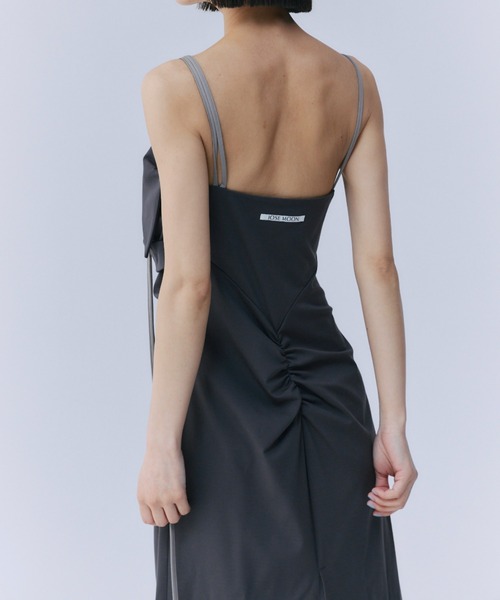 【TOTEME】アシンメトリー ジャージー ミディドレス ブラック ASYMMETRY JERJEY DRESS/アシンメトリージャージドレス