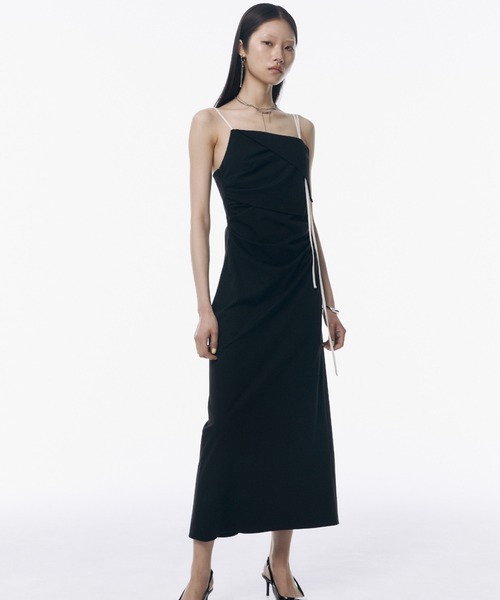 ASYMMETRY JERJEY DRESS/アシンメトリージャージドレス
