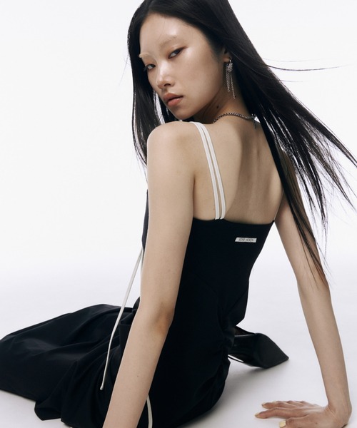 美品 KOCHE コシェ アシンメトリー ジャージー ワンピース