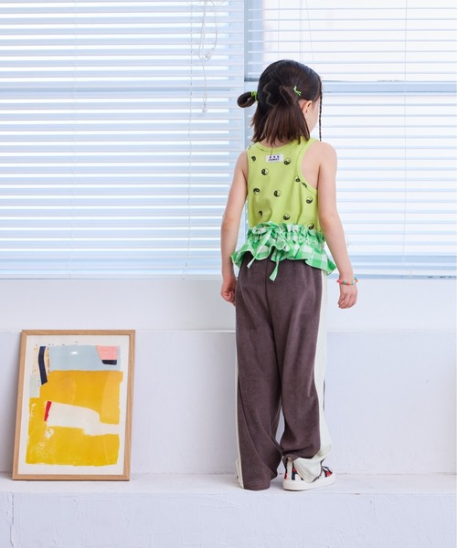 MARKEY'S（マーキーズ）の「総柄タンクトップ（タンクトップ・キッズ・ライトグリーン/グリーン/オレンジ/ライトブルー/ミント/パープル/レッド系その他/ブラック/ブラック系その他/グレー・80/90/100/110/120/130/140）」の15枚目の写真