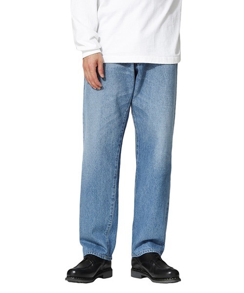 Kaptain Sunshine（キャプテン サンシャイン）の「KAPTAIN SUNSHINE / キャプテンサンシャイン：5P Zipper Front Denim Pants：KSBS109DZ[NOA]（デニムパンツ・メンズ・ブラック系その他/ブルー系その他・30/32/34）」の9枚目の写真