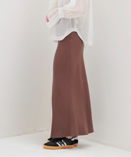 DRESSLAVE(ドレスレイブ)の「double cloth mermaid skirt(ダブルクロスマーメイドスカート)(スカート・レディース・グレー/ブラウン・36/38)」の3枚目の写真