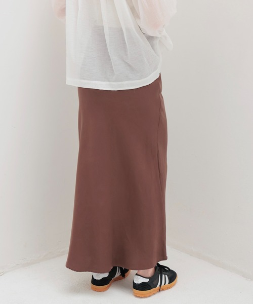 DRESSLAVE(ドレスレイブ)の「double cloth mermaid skirt(ダブルクロスマーメイドスカート)(スカート・レディース・グレー/ブラウン・36/38)」の4枚目の写真