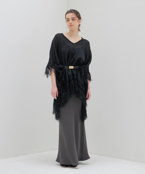 DRESSLAVE(ドレスレイブ)の「double cloth mermaid skirt(ダブルクロスマーメイドスカート)(スカート・レディース・グレー/ブラウン・36/38)」の12枚目の写真