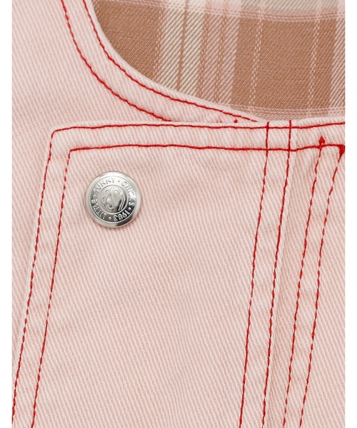 Little sunny bite(リトルサニーバイト)の「/Little sunny bite/twill vest(ベスト・レディース・ブルー/ブラック・MEDIUM/SMALL)」の13枚目の写真