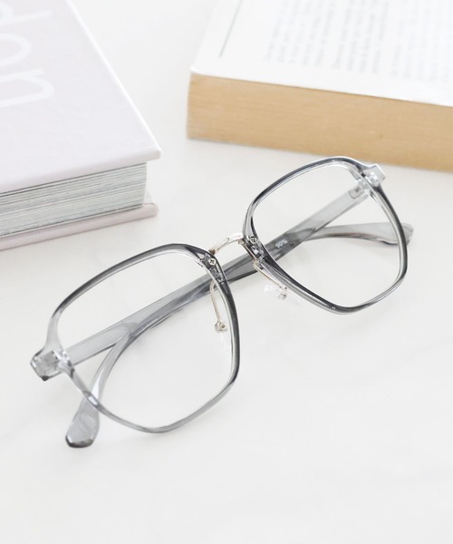 LEPSIM(レプシィム)の「クリアファッショングラス 327027(メガネ・レディース・ライトグレー/グレー・ONE SIZE)」の1枚目の写真