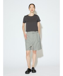 MIDIUMISOLID for Ladies ハイウエストベルト付きショーツ
