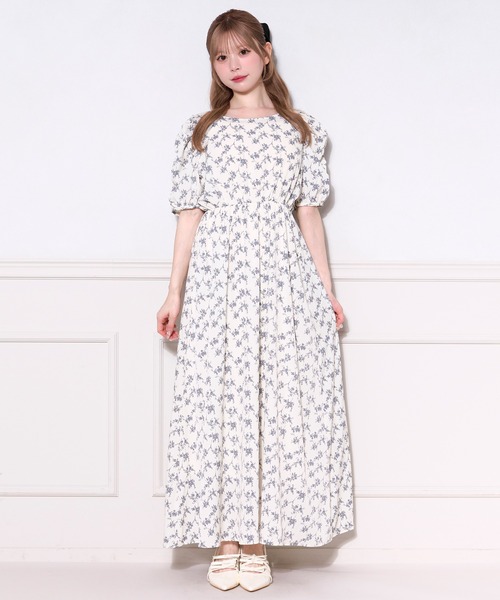 apres jour(アプレジュール)の「パフスリーブ花柄ワンピース(ワンピース・レディース・グリーン系その他/レッド系その他/ブルー系その他・フリー/X-LARGE)」の16枚目の写真