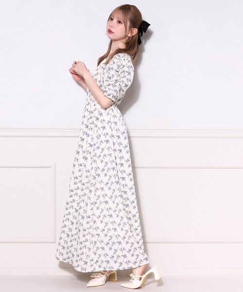 apres jour(アプレジュール)の「パフスリーブ花柄ワンピース(ワンピース・レディース・グリーン系その他/レッド系その他/ブルー系その他・フリー/X-LARGE)」の19枚目の写真