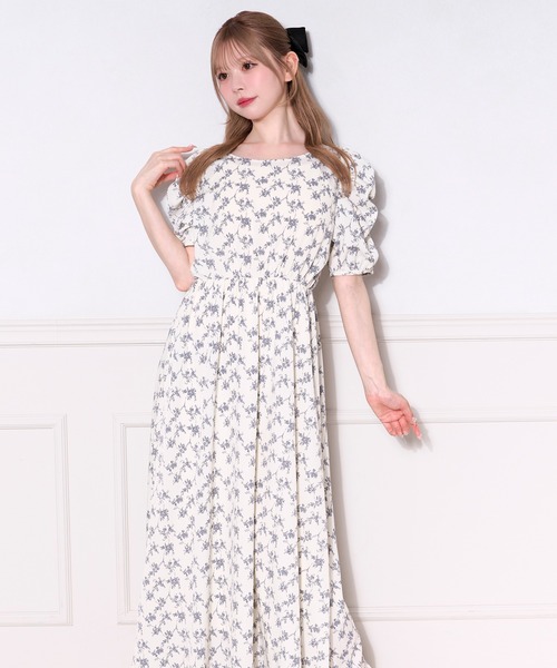 AU JOUR LE JOUR / オジュールルジュール　フラワーワンピース AU JOUR LE JOUR / オジュールルジュール フラワーワンピース