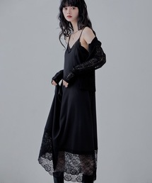 etoll. | ツイルレースランジェリー風キャミワンピ(ワンピース)