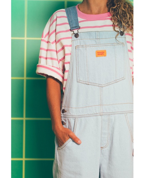 favorite people（フェイバリットピープル）の「WOMAN OVERALLS （VHS）（サロペット/オーバーオール・レディース・ライトブルー・S）」の3枚目の写真