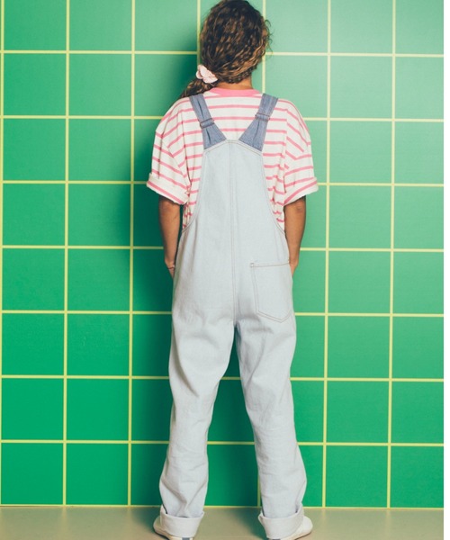 favorite people（フェイバリットピープル）の「WOMAN OVERALLS （VHS）（サロペット/オーバーオール・レディース・ライトブルー・S）」の4枚目の写真