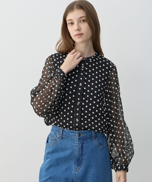 ✨お値下げ✨【美品】45R 泥藍ドビーカノコ刺繍ブラウス　103680円　上質 30％OFF】綿麻星降る刺繍 ブラウス｜KANKAN ONLINE SHOP【公式】