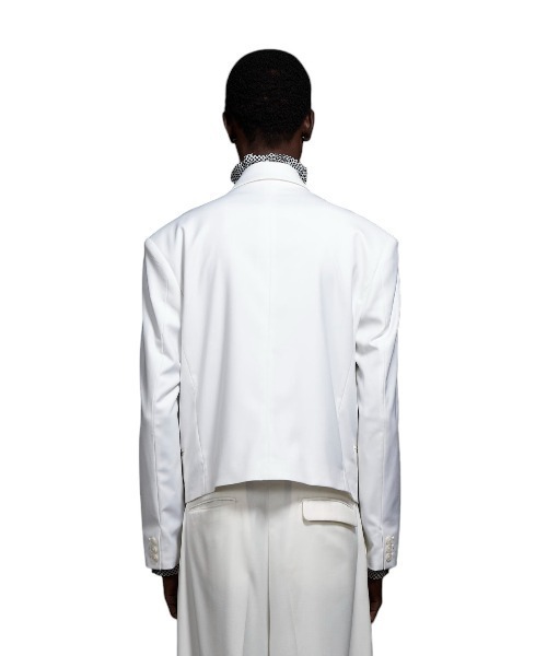 GalaabenD（ガラアーベント）の「Custom Vintage Short Jacket カスタムヴィンテージショートジャケット（テーラードジャケット・メンズ・ホワイト/ブルー・46/44/48）」の6枚目の写真