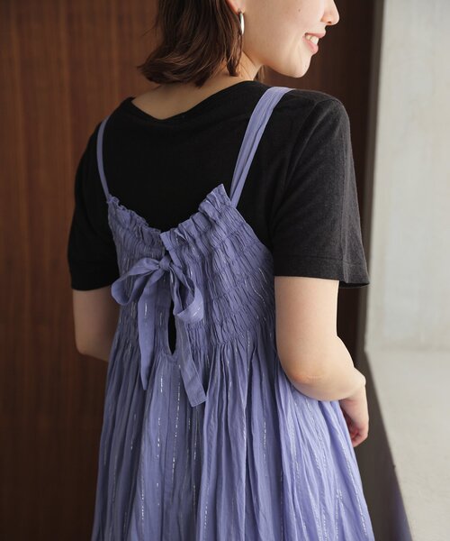 スローブイエナ　キャミワンピース SLOBE IENA（スローブイエナ）の「カットジョーゼットキャミ