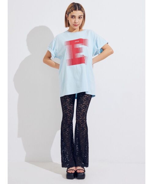 EVRIS(エヴリス)の「フロントロゴオーバーサイズTシャツ(Tシャツ/カットソー・レディース・ホワイト/イエロー/ブルー・FREE)」の6枚目の写真