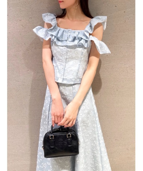 SNIDEL(スナイデル)の「【BOUQUET OF JOY】フラワージャガードスカート(スカート・レディース・ホワイト/ライトブルー/その他・0/1)」の19枚目の写真