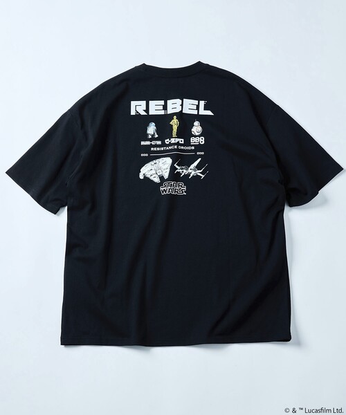 FREAK'S STORE（フリークスストア）の「限定展開 STARWARS/スター・ウォーズ 別注 ビッグシルエット バックプリントTシャツ / REBEL（Tシャツ/カットソー・メンズ・ホワイト/アッシュグレー/ブラック・LARGE/MEDIUM/SMALL）」の19枚目の写真