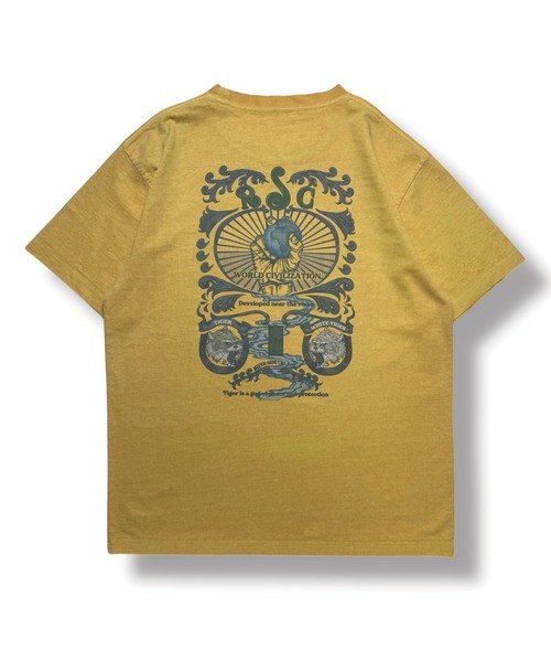 RIVER SIDE CULTURE（リバーサイドカルチャー）の「RIVER SIDE CULTURE/RSC VINTAGE ROGO Tシャツ (M4)（Tシャツ/カットソー・メンズ・イエロー/ホワイト・MEDIUM/LARGE/X-LARGE）」の12枚目の写真