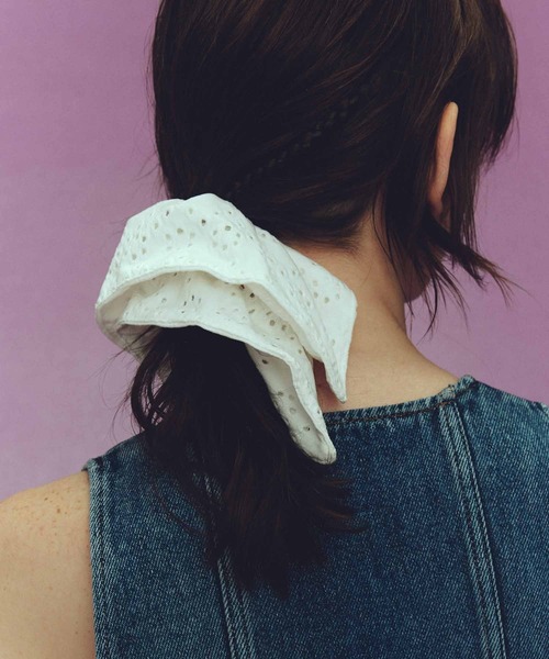 レース スクエア ビッグ シュシュ（シュシュ）｜GOLDY