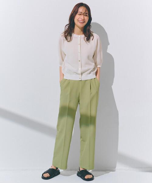 grove（グローブ）の「1枚でも映える上品メッシュカーディガン（カーディガン/ボレロ・レディース・オフホワイト/ブラック/ブルー・02/03/01/04/05）」の7枚目の写真