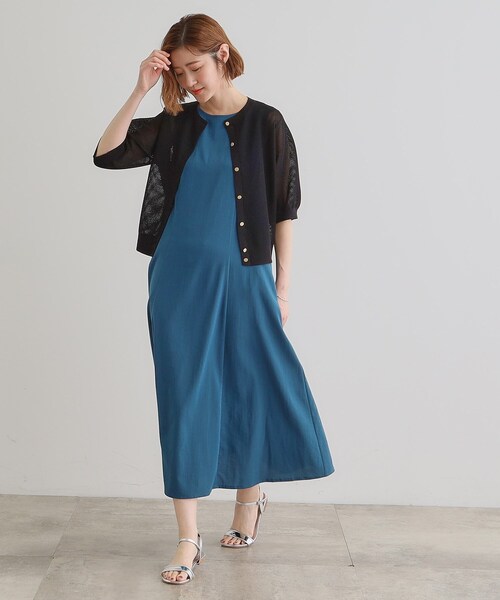 grove（グローブ）の「1枚でも映える上品メッシュカーディガン（カーディガン/ボレロ・レディース・オフホワイト/ブラック/ブルー・02/03/01/04/05）」の12枚目の写真