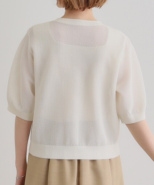 grove（グローブ）の「1枚でも映える上品メッシュカーディガン（カーディガン/ボレロ・レディース・オフホワイト/ブラック/ブルー・02/03/01/04/05）」の20枚目の写真