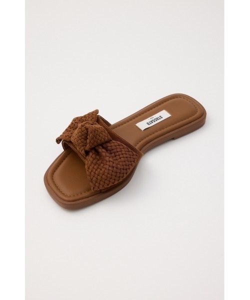 STACCATO（スタッカート）の「BIGリボンイントレチャートフラット（サンダル・レディース・ダークブラウン/ホワイト・22.5cm/23cm/23.5cm/24cm/24.5cm）」の9枚目の写真