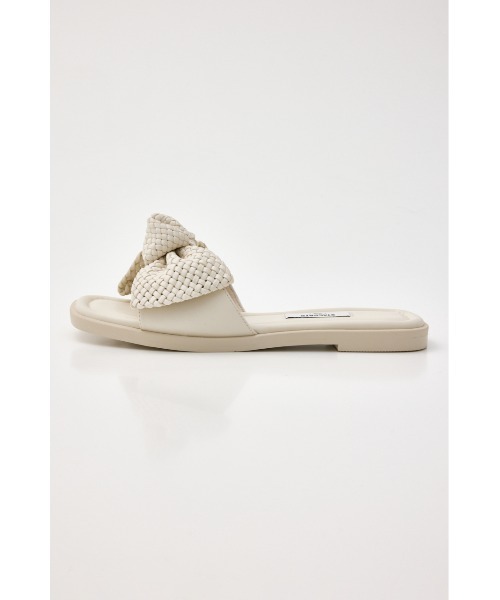 STACCATO（スタッカート）の「BIGリボンイントレチャートフラット（サンダル・レディース・ダークブラウン/ホワイト・22.5cm/23cm/23.5cm/24cm/24.5cm）」の13枚目の写真