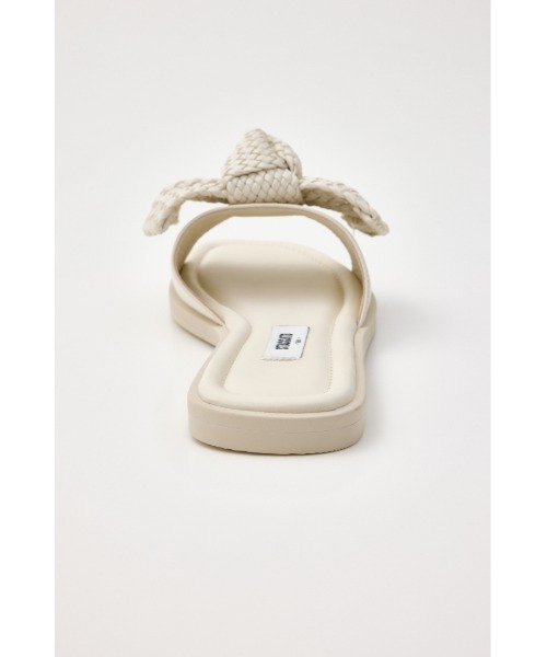 STACCATO（スタッカート）の「BIGリボンイントレチャートフラット（サンダル・レディース・ダークブラウン/ホワイト・22.5cm/23cm/23.5cm/24cm/24.5cm）」の16枚目の写真