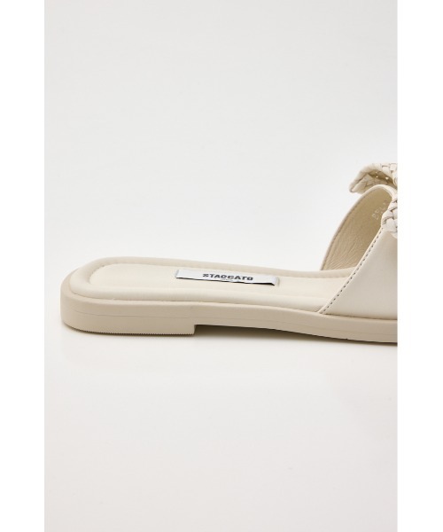 STACCATO（スタッカート）の「BIGリボンイントレチャートフラット（サンダル・レディース・ダークブラウン/ホワイト・22.5cm/23cm/23.5cm/24cm/24.5cm）」の17枚目の写真