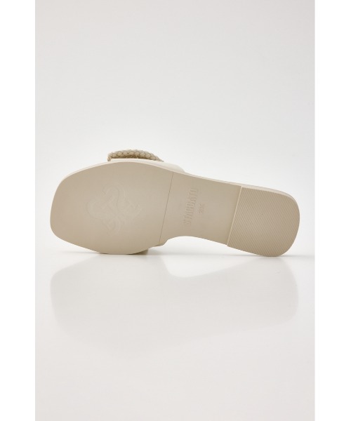 STACCATO（スタッカート）の「BIGリボンイントレチャートフラット（サンダル・レディース・ダークブラウン/ホワイト・22.5cm/23cm/23.5cm/24cm/24.5cm）」の22枚目の写真