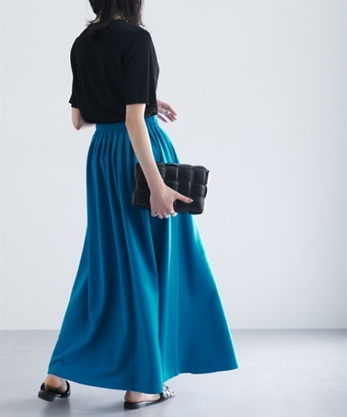 Soiunique（スワユニーク）の「柔らか裏毛スカート［Soiunique］（スカート・レディース・ブラック/杢グレー・M/L）」の5枚目の写真