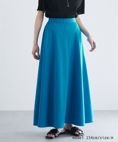 Soiunique（スワユニーク）の「柔らか裏毛スカート［Soiunique］（スカート・レディース・ブラック/杢グレー・M/L）」の6枚目の写真