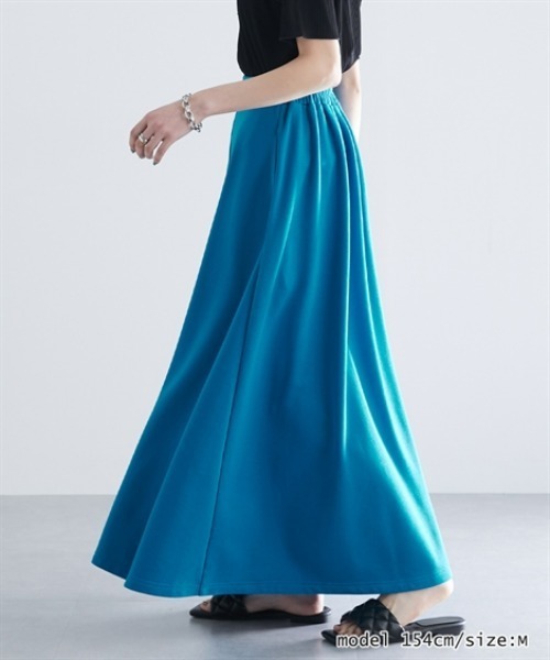 Soiunique（スワユニーク）の「柔らか裏毛スカート［Soiunique］（スカート・レディース・ブラック/杢グレー・M/L）」の7枚目の写真