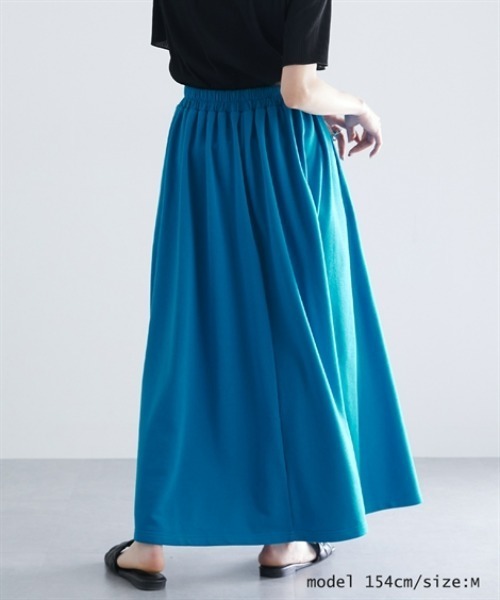 Soiunique（スワユニーク）の「柔らか裏毛スカート［Soiunique］（スカート・レディース・ブラック/杢グレー・M/L）」の8枚目の写真