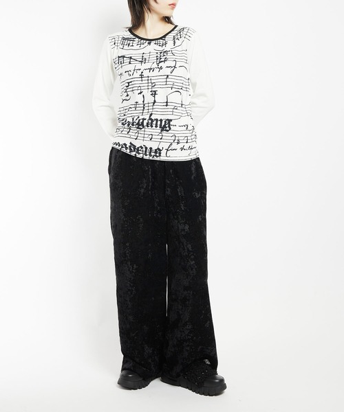 gomme（ゴム）の「クラッシュベルベット　ストレートパンツ（その他パンツ・レディース・カーキ/ブラック/ブルー・MEDIUM）」の8枚目の写真