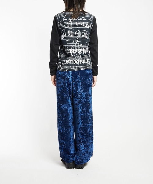 gomme（ゴム）の「クラッシュベルベット　ストレートパンツ（その他パンツ・レディース・カーキ/ブラック/ブルー・MEDIUM）」の12枚目の写真