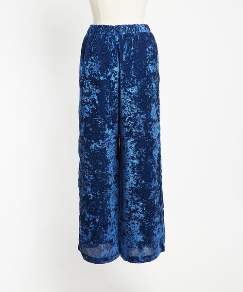 gomme（ゴム）の「クラッシュベルベット　ストレートパンツ（その他パンツ・レディース・カーキ/ブラック/ブルー・MEDIUM）」の21枚目の写真