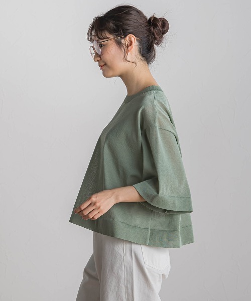 Droite lautreamont（ドロワットロートレアモン）の「シアーワイドTニット≪手洗い可能≫（ニット/セーター・レディース・オフホワイト・M）」の5枚目の写真