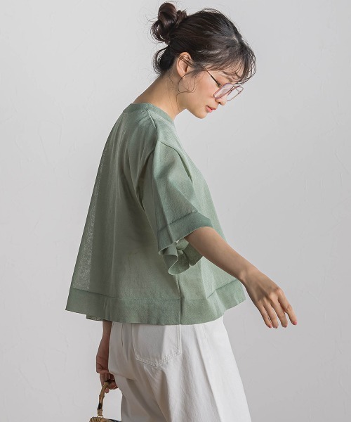 Droite lautreamont（ドロワットロートレアモン）の「シアーワイドTニット≪手洗い可能≫（ニット/セーター・レディース・オフホワイト・M）」の3枚目の写真