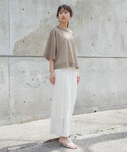 Droite lautreamont（ドロワットロートレアモン）の「シアーワイドTニット≪手洗い可能≫（ニット/セーター・レディース・オフホワイト・M）」の19枚目の写真