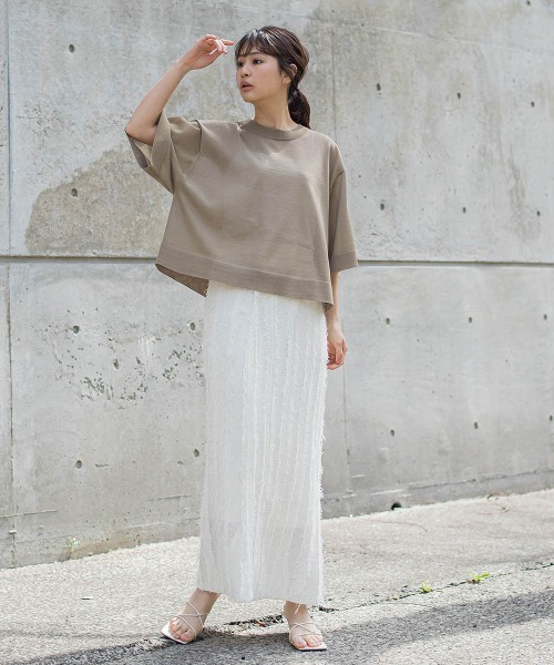 Droite lautreamont（ドロワットロートレアモン）の「シアーワイドTニット≪手洗い可能≫（ニット/セーター・レディース・オフホワイト・M）」の12枚目の写真