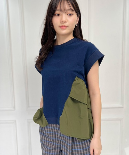 tシャツ 「mien別注」ペプラムフリルTee レディース セール】【mien別注】ペプラムフリルTee（Tシャツ/カットソー