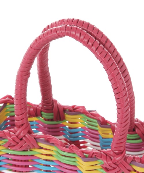 niko and...（ニコアンド）の「【Le voyage en panie(ル ヴォヤージュアンパニエ)】PVCミニバッグ（ハンドバッグ・レディース・レッド/イエロー/ブルー・0）」の9枚目の写真