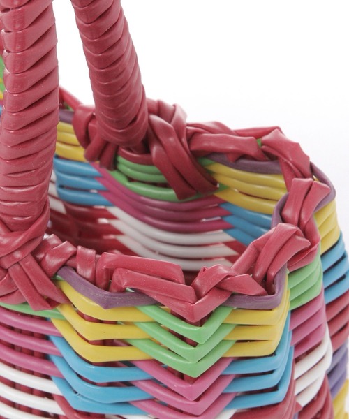 niko and...（ニコアンド）の「【Le voyage en panie(ル ヴォヤージュアンパニエ)】PVCミニバッグ（ハンドバッグ・レディース・レッド/イエロー/ブルー・0）」の8枚目の写真