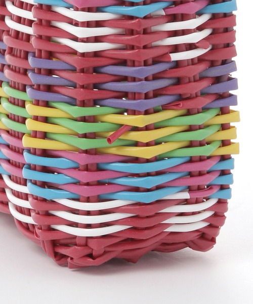 niko and...（ニコアンド）の「【Le voyage en panie(ル ヴォヤージュアンパニエ)】PVCミニバッグ（ハンドバッグ・レディース・レッド/イエロー/ブルー・0）」の6枚目の写真